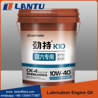 Huile synthétique SAE 10W-40 de moteur diesel d'approvisionnement d'usine d'OEM d'huile de graissage de camion de LANTU pleine